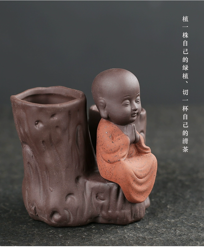 Yu Xuan Creative Zen đôi cọc gỗ nhỏ hoa tay trang trí trang trí nước văn hóa hoa bình phòng khách trang trí - Vase / Bồn hoa & Kệ