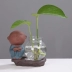 Yuxuan sáng tạo trang trí nhà hoa nhỏ nhà nghiên cứu trang trí nước văn hóa hoa bình gốm trang trí thủy tinh - Vase / Bồn hoa & Kệ Vase / Bồn hoa & Kệ