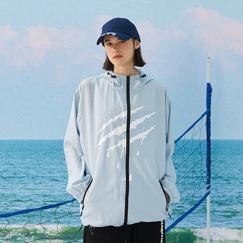 [Та же самая модель долины синего императора] Стрематные царапины за буквой Тонкая солнцезащитная одежда Летний антигультравиолетовый прилив