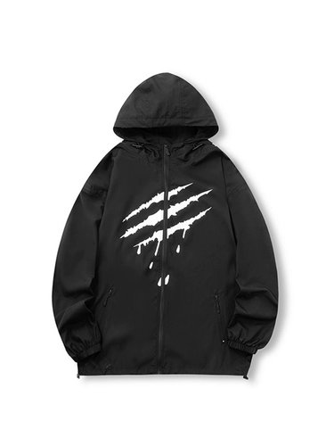 [Та же самая модель долины синего императора] Стрематные царапины за буквой Тонкая солнцезащитная одежда Летний антигультравиолетовый прилив