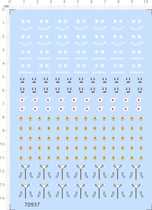 70937 full-page glue fire red cross minifigure building blocks fire truck Hong Kong China first aid rescue label water sticker