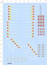 69385 full page glue 1 64 Nissan pickup model license plate toy car hilux Toyota label water sticker customized