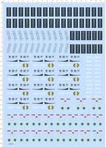 67674 full-page glue without proportional deformation out of the cordon to stimulate the Metropolitan Police Department model paper-cut water sticker