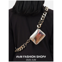 Super texture all-metal chain BIKE WALLET shoulder bag mini small chest bag coin purse ins super fire Bi into