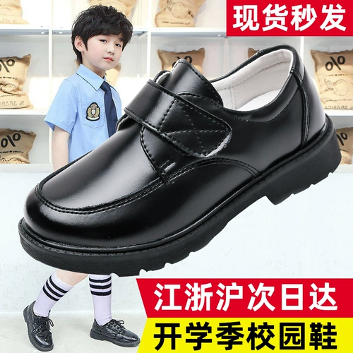 Летние детские туфли для мальчиков для кожаной обуви в английском стиле, из натуральной кожи, мягкая подошва, тренд сезона