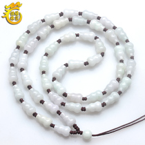 Jade bead necklace lanyard hand-woven round bead oil clear jade pendant rope emerald pendant rope bag gourd lanyard necklace