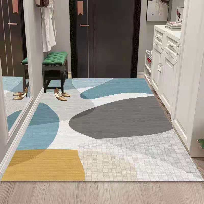 Washable leather ground mat Living room tea table large cushion entrance door cushion into door footbed pvc cushion cut with children climbing cushion