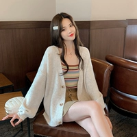 Áo mới 2019 của phụ nữ mùa thu lỏng rất cổ tích áo len học sinh Hàn Quốc áo len dệt kim gió lười - Áo len áo kiểu nữ cao cấp