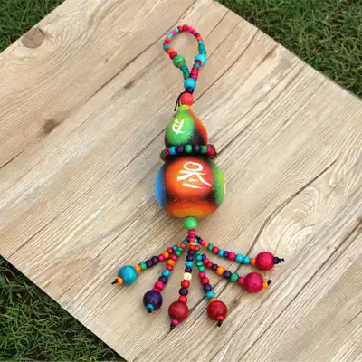 Dongbaven painted natural gourd Yunnan ethnic style pendant scenic spot tourist area hot tourist souvenirs