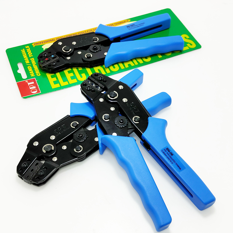 Taiwan OPT Imports crimping pliers SN-02 06WF Bare Terminals Insulation Continuous Male plug terminals crimping pliers-Taobao