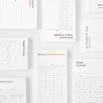 South Korea GMZ multi-function note post-it note This schedule arrangement Message thank you letter Travel memo time 80 sheets