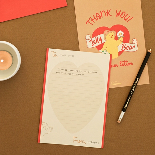 Корейский Dailylike милый мультфильм полноцветные Ins любовное письмо праздник день рождения поздравительная открытка спасибо письмо набор бумажных конвертов