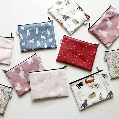 Korean DailyLike waterproof cosmetic bag women multi-function storage bag pocket coin purse handbag cosmetic case L M S