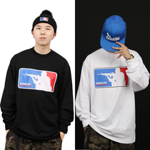 SOULSTYLE x ARMORY co-braned hip hop hip hop Rap hiphop small neckline loose long sleeve T-shirt