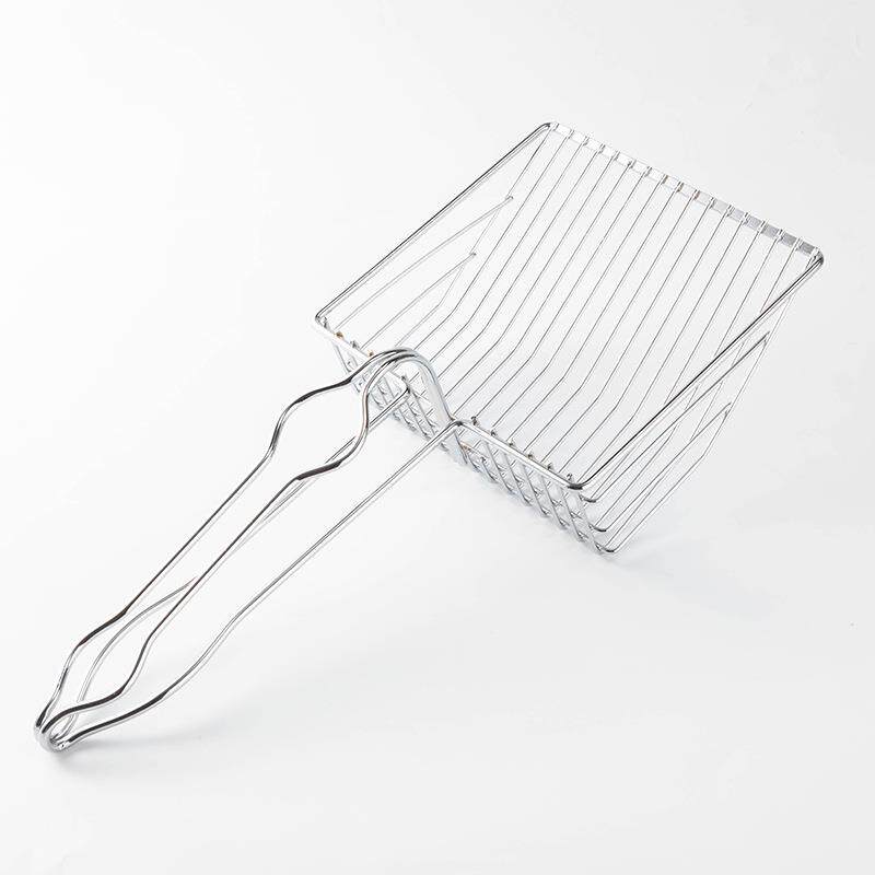 Metal cat litter shovel stainless steel large one-piece cat litter shovel cat feces alloy cleaning shovel cat pet supplies