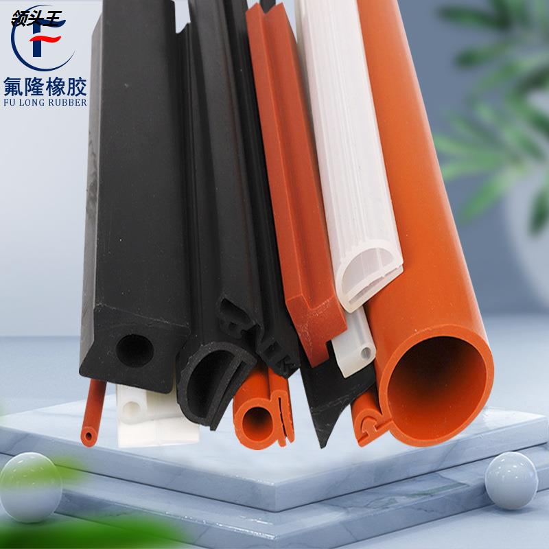 Manufacturers extrude special-shaped rubber silicone sealing strip mechanical U-shaped high temperature resistant anti-collision waterproof edge rubber customization