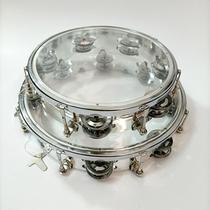 Adjustable tambourine rattle tambourine adjustable double row tambourine transparent ABS tambourine Orff percussion hand drum