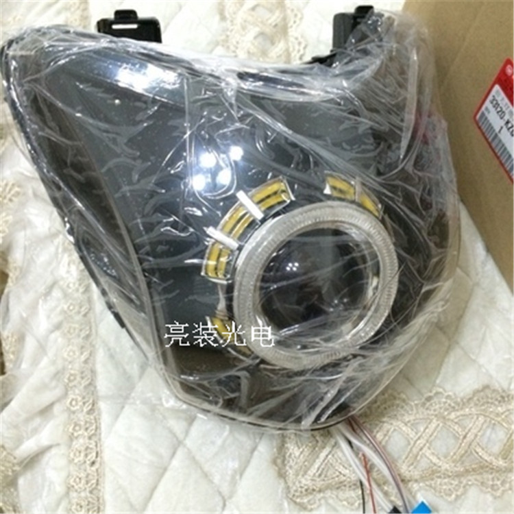 Honda Phantom / Thần chiến tranh / Bóng đèn pha chế X150 Lắp ráp ống kính đôi ánh sáng đôi mắt thiên thần đôi mắt quỷ mắt quỷ Xenon Light - Đèn HID xe máy đèn xe máy siêu sáng