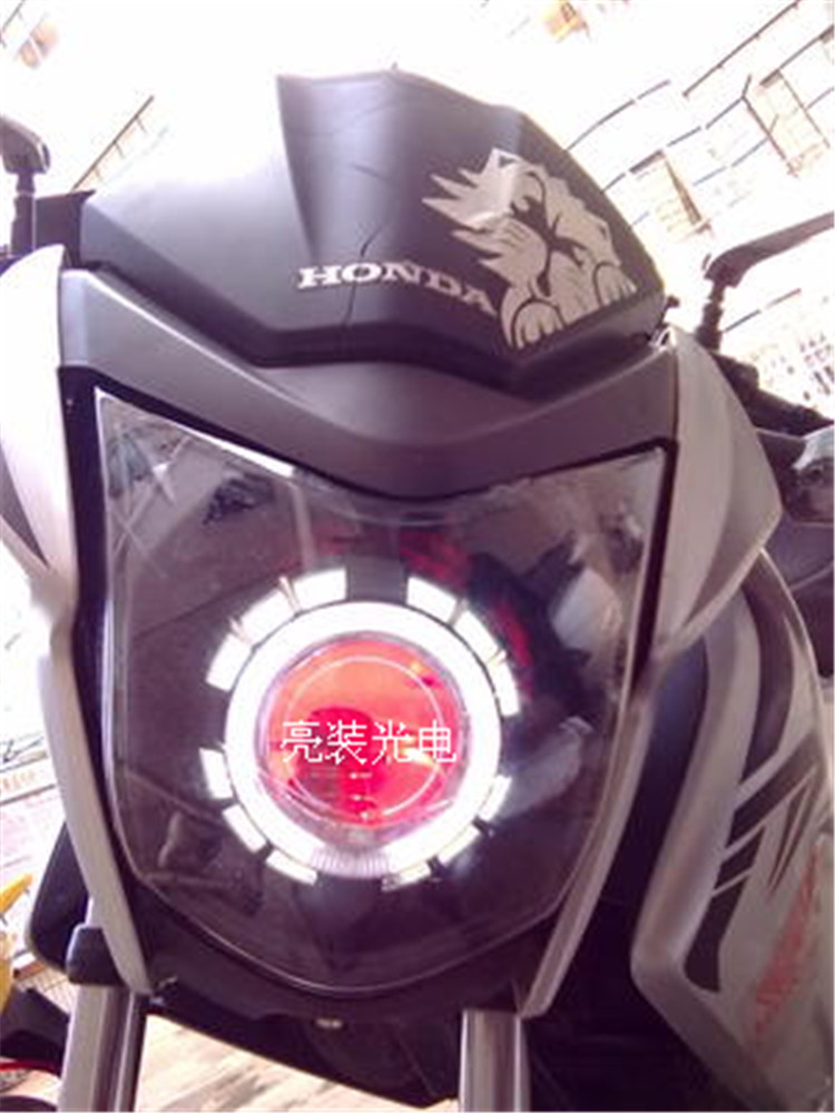 Phantom Ares sửa đổi lắp ráp đèn pha ống kính kép 彪 bóng tối thiên thần mắt quỷ xenon phụ kiện đèn đèn pha xe wave