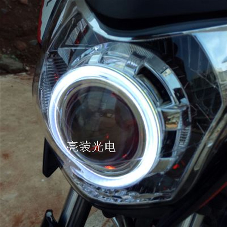 Phantom Ares sửa đổi lắp ráp đèn pha ống kính kép 彪 bóng tối thiên thần mắt quỷ xenon phụ kiện đèn đèn pha xe wave