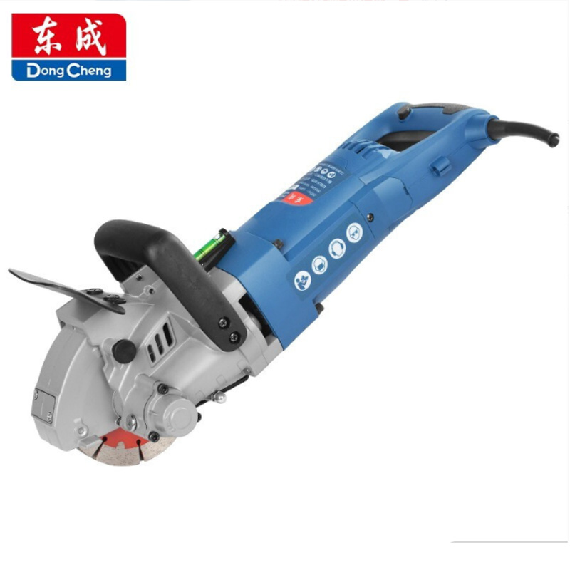 Dongcheng stone cutting machine slotting machine Z1R-FF-125 dust-free water and electricity installation concrete trunking is formed at one time