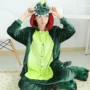 Boy Thicken Girls Dinosaurs Big Boy Set Áo dài tay Kích thước lớn Bò Nhà vệ sinh Bộ đồ ngủ Động vật Chia tuổi trẻ pijama nữ