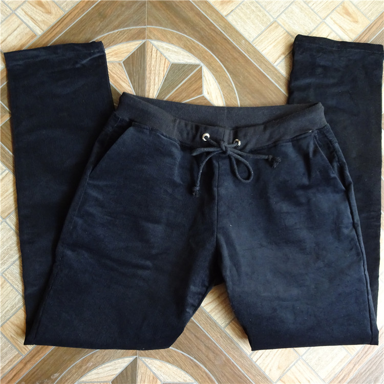 Mã lớn thêm chất béo mùa xuân quần màu rắn đàn ông thêm phân bón thể thao căng quần cotton thêm lớn quần nhung kẻ thường quần béo nam quần thể thao nam