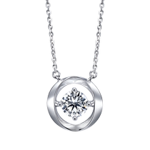 New Chow Sang Sang 18K white gold diamond Ode to the City Ode to the City star ring diamond necklace 95072N on Wednesday