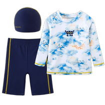 Yings childrens swimsuit boys split swimsuit girls one-piece swimsuit new big childrens swimsuit baby swimming suit