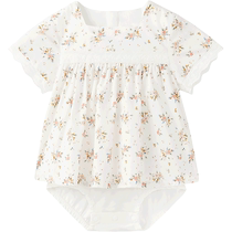 (Тот же стиль в торговом центре) Летний хлопковый детский комбинезон Ying для маленьких девочек новинка 2024 года летняя одежда в новом стиле