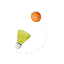 Badminton single training device professional indoor one-person training device for adults and children which can be stored with automatic rebound and rope.