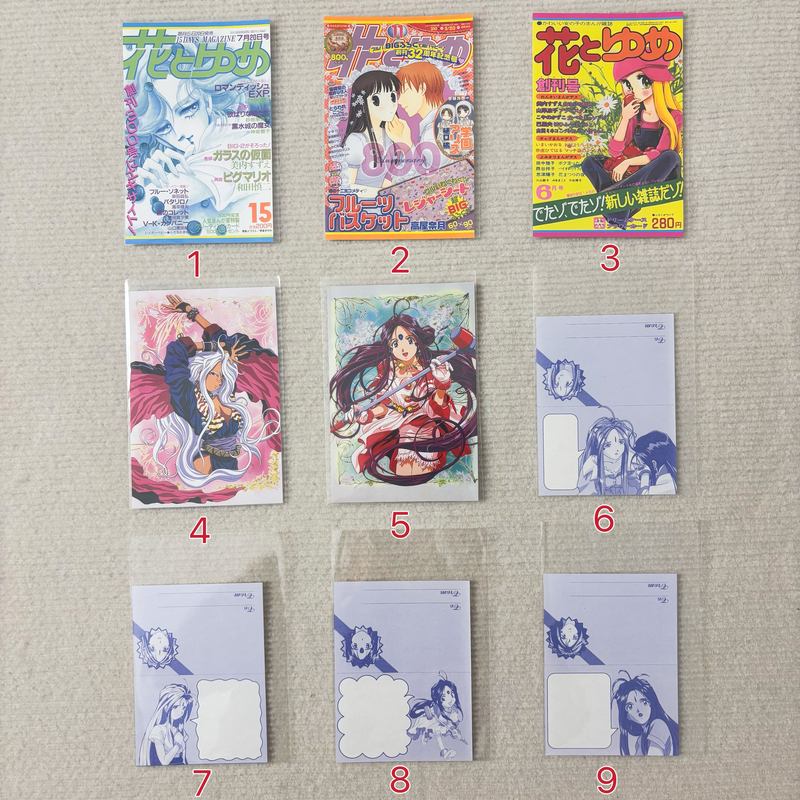 [Postcard/Stationery] My Goddess, Flower and Dream, Fruit Basket, Glass Mask