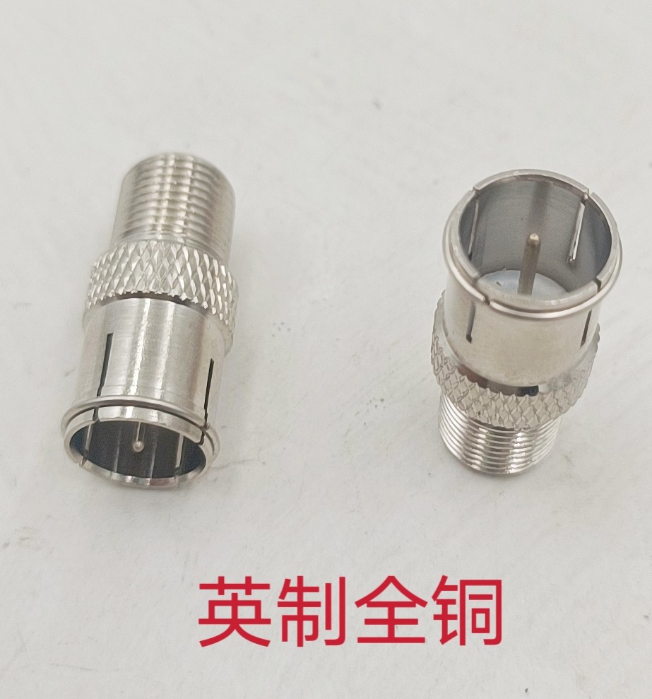 Factory direct sales of all copper British filament fast straight plug set-top box plug test to F head sale