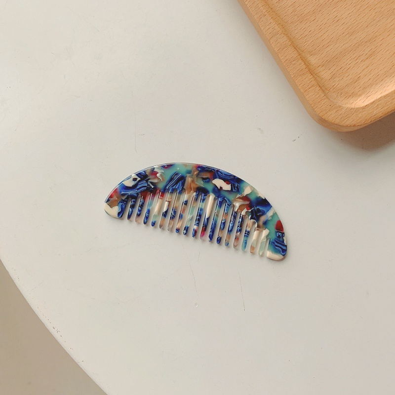 images 3:Advanced sense ~ Carrying the rinse hawksbill turtle with your own hair comb retro acetate hair comb female miniature tooth comb