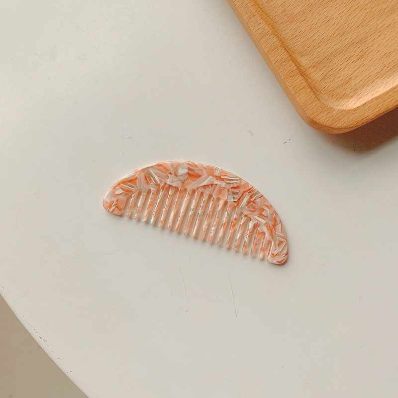 images 0:Advanced sense ~ Carrying the rinse hawksbill turtle with your own hair comb retro acetate hair comb female miniature tooth comb