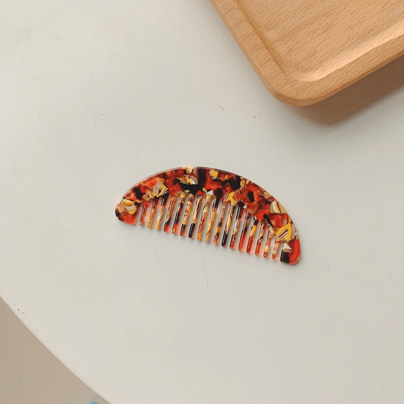 images 1:Advanced sense ~ Carrying the rinse hawksbill turtle with your own hair comb retro acetate hair comb female miniature tooth comb