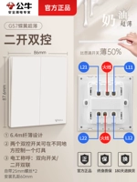 Двойное двойное управление с двумя открытыми (два положения для управления двумя светильниками)