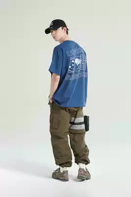 Naruto Linkage Clothing Summer Loose Joker T-shirt Half Sleeve Top Round Neck Short Sleeve Casual Shorts