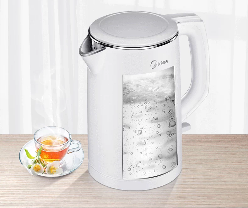 Midea / beauty WHJ1512e ấm đun nước điện 304 inox nhanh tự động tắt chai nước - ấm đun nước điện