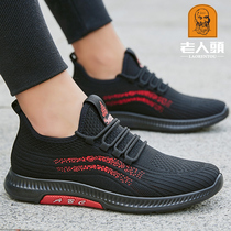 Old man head shoes men 2021 summer new breathable casual net shoes fashion trend Joker light running sneakers