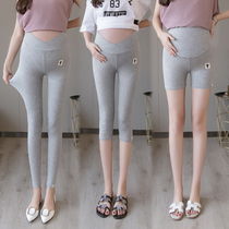 Pregnant womens leggings womens summer 2021 new wear pregnant womens insurance safety pants support belly pants large size pregnant womens summer clothes
