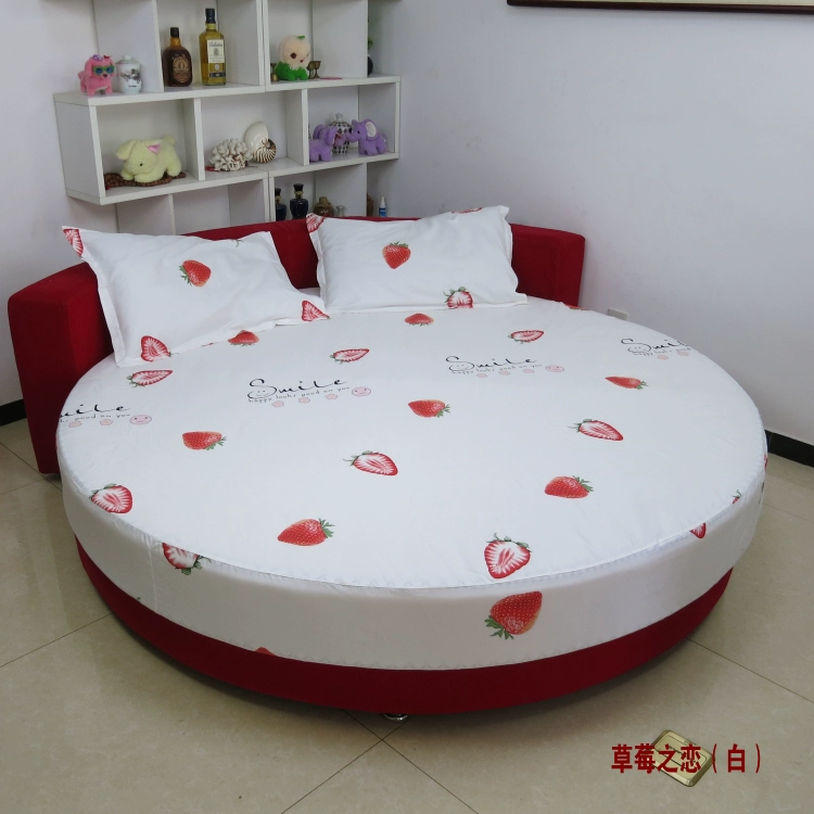 Tùy chỉnh bông tròn giường đơn miếng bông tròn giường bốn bộ chăn ga gối tròn nệm chống trượt bảo vệ - Trang bị Covers 	ga giường bo chun