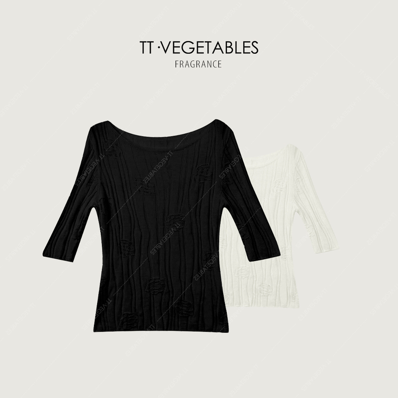 Oh Fen/Small Figure [Yi an] 100% Wool 26 Spring New Slimming Short-Sleeve Knitwear 611370