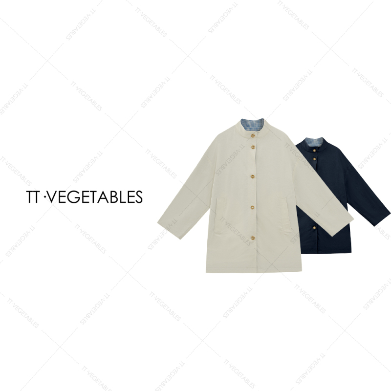 Oh Fen/Tall and Slender 【Zhaoxu】Cotton Soft Loose Long Sleeve Solid Color Trench Coat Mid-Length Ji 611053 Oh Fen/Tall and Slender 【Zhaoxu】Cotton Soft Loose Long Sleeve Solid Color Trench Coat Mid-Length Ji 611053