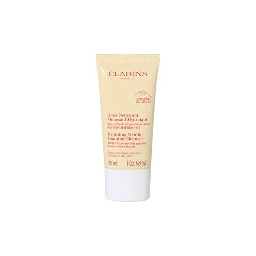 Clarins, хлопковое увлажняющее мягкое очищающее молочко для путешествий, Франция, 30 мл