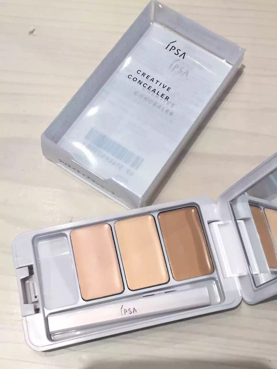 生生妈在香港 IPSA 三色遮瑕膏盘 可调色 SPF25 PA+++   4.5克