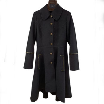 ເສື້ອຢືດຜ້າຂົນສັດ Counter style waist-cinching woolen coat for women, fashion fashion design, high-counter wool woolen coat two-sided woolen coat to cover the flesh, special price