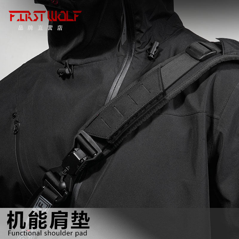 Functioning Shoulder Pads Anti-Slip Breathable Tactical Cushion Shoulder Backpack Braces Accessories Decompression Cordura XPAC Head Wolf Industry-Taobao