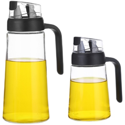 日式玻璃油壶自动开合装油倒油防漏厨房家用不挂油酱油醋油罐油瓶