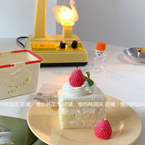  Korean ins A strawberry decoration candle Birthday cake candle